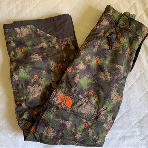 North Face HyVent Camo Ski Pants Boys Large